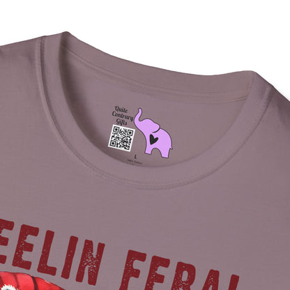 Feelin Feral (Wine) Adult T-shirt