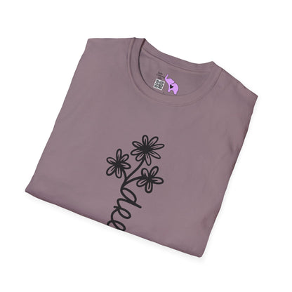 Dreams (Vertical, Floral) Adult T-shirt
