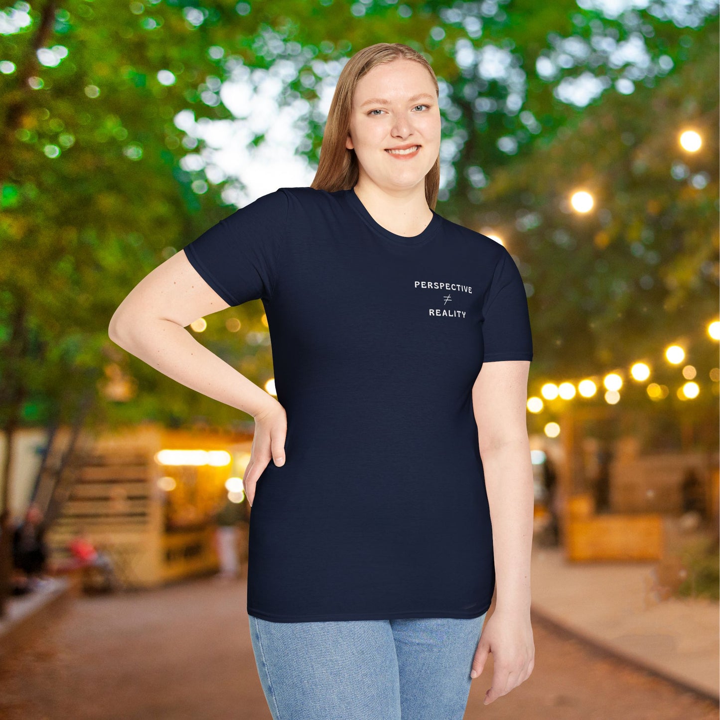 The World Doesn't Always Make Sense at First Glance Adult T-shirt