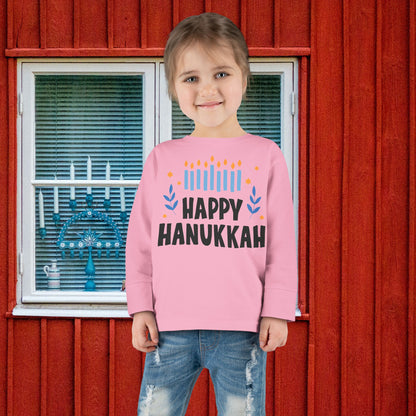 Happy Hanukkah 5 Toddler Long Sleeve Tee