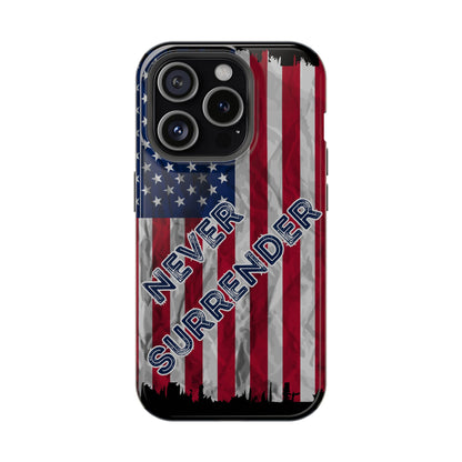 Never Surrender American Flag Impact-Resistant Cases