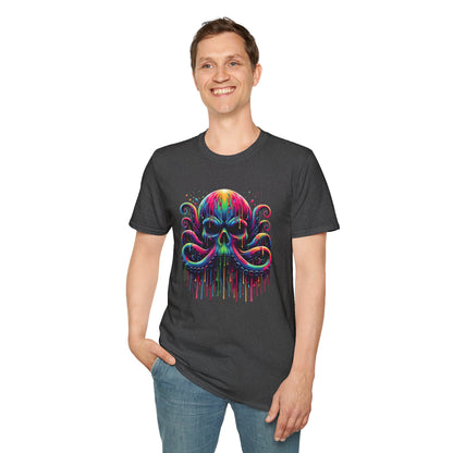 Colorful Skeleton Octopus T-shirt