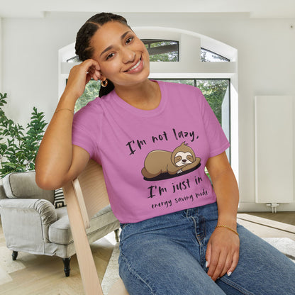I'm Not Lazy, I'm Just In Energy Saving Mode Adult T-shirt