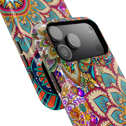 Colorful Mandala MagSafe® Compatible Tough Case for iPhone