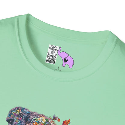 Flowers & Butterflies Bigfoot Adult T-shirt