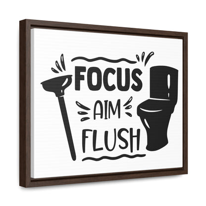 Focus Aim Flush Canvas Wraps, Horizontal Frame