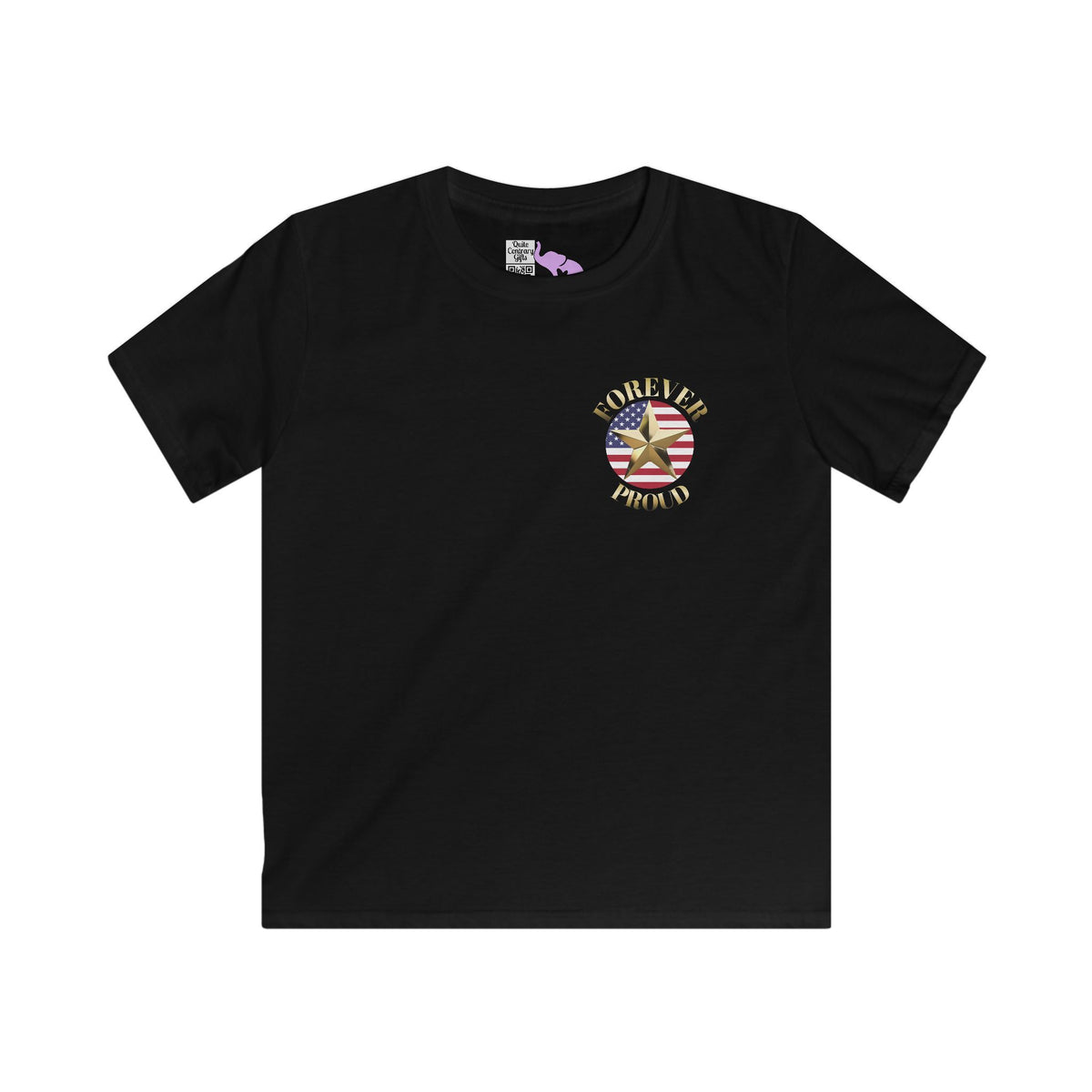 Gold Star Daughter Forever Proud Youth Softstyle Tee