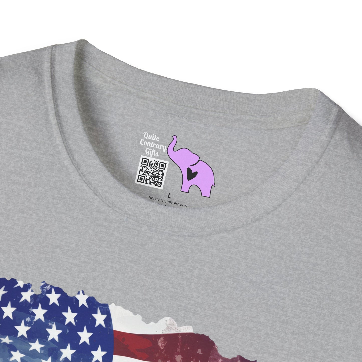 American Flag & Boots Adult T-shirt