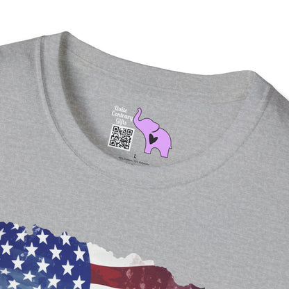 American Flag & Boots Adult T-shirt