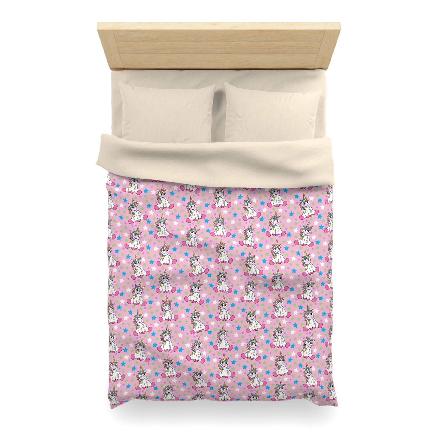 Twinkle Toes Unicorns Microfiber Duvet Cover