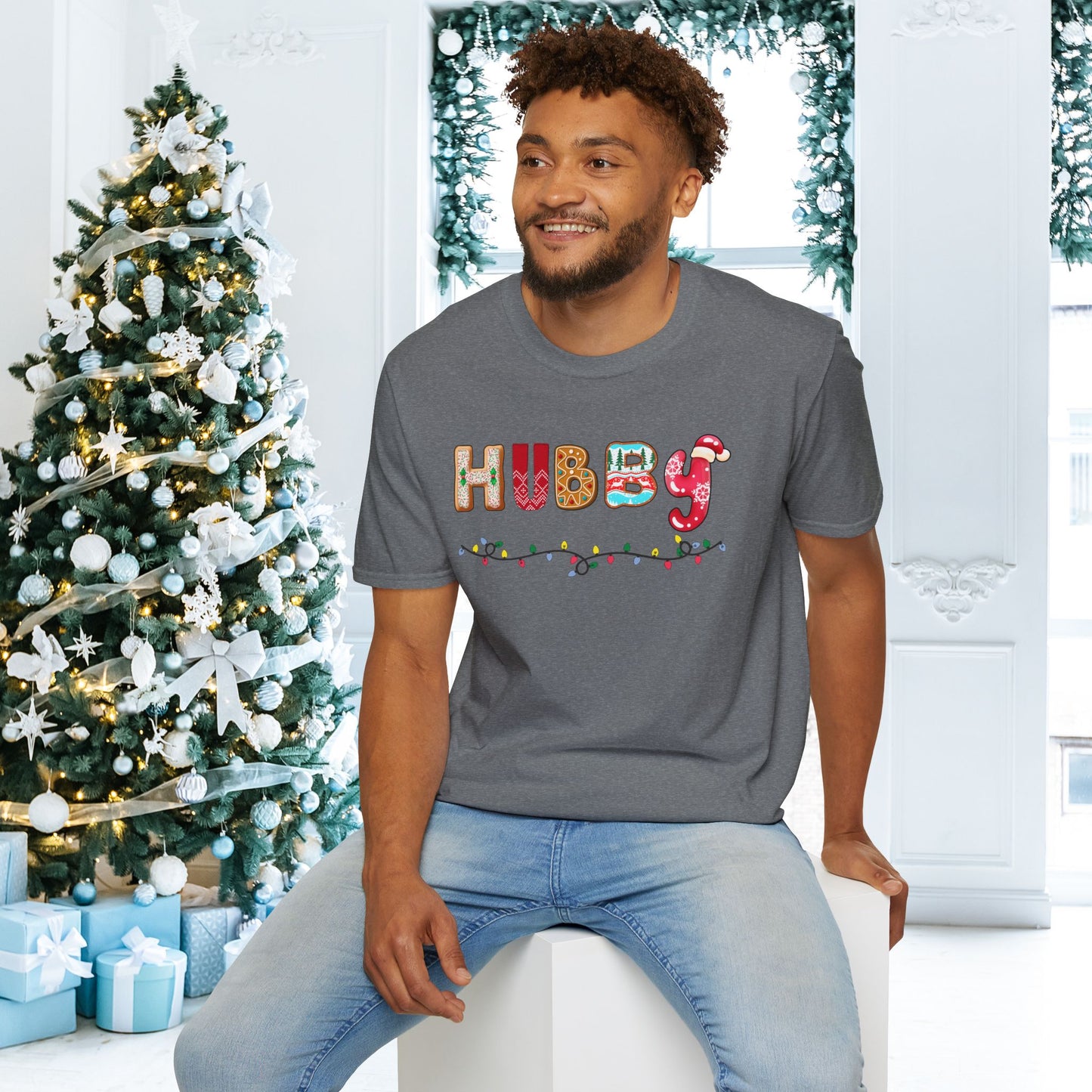 Christmas Hubby Adult T-shirt