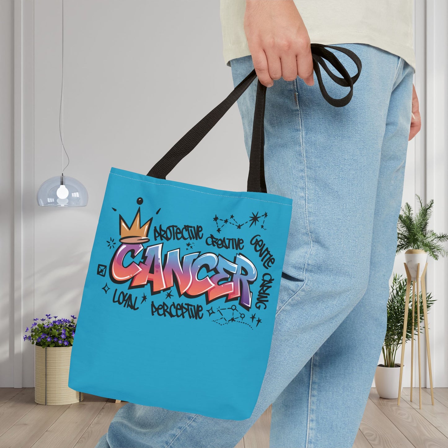 Cancer Street Art Canvas Tote Bag