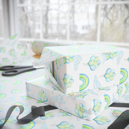 Elephant in the Clouds Wrapping Paper
