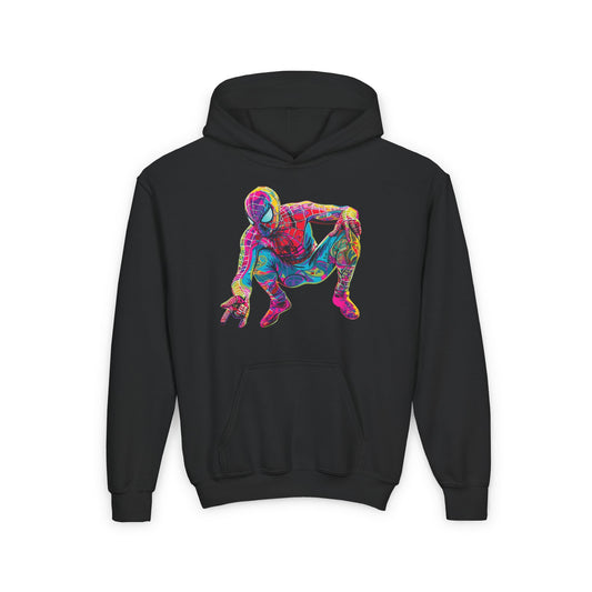 Colorful Spiderman Youth Hoodie