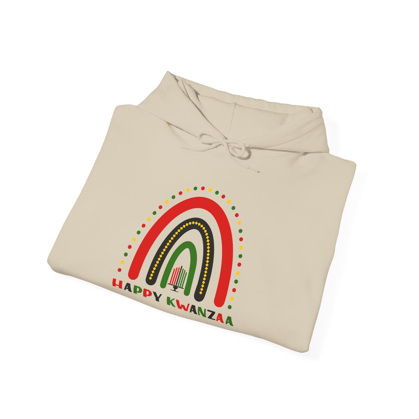 Happy Kwanzaa Arch Adult Heavy Blend™ Hooded Sweatshirt