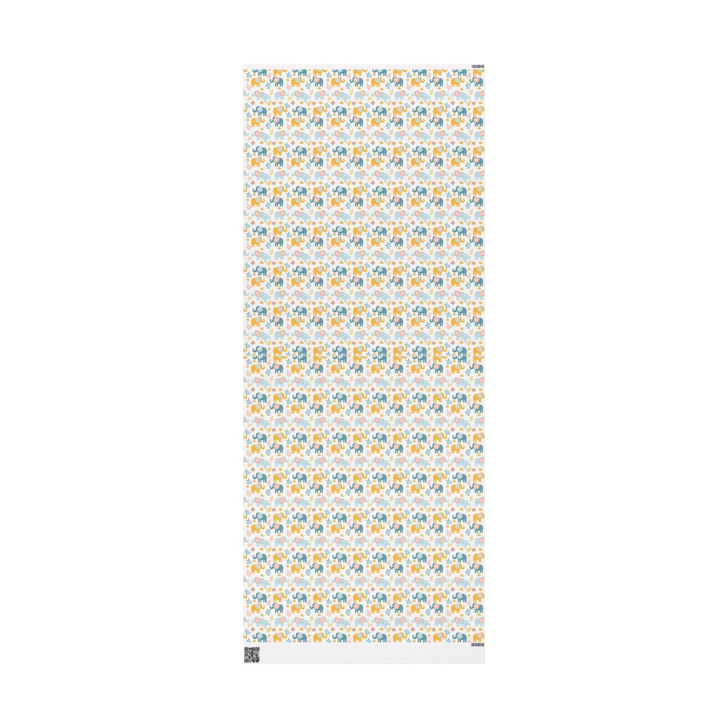Elephants in Bloom Wrapping Paper