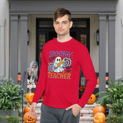 Spooky Teacher Adult Long Sleeve Tee