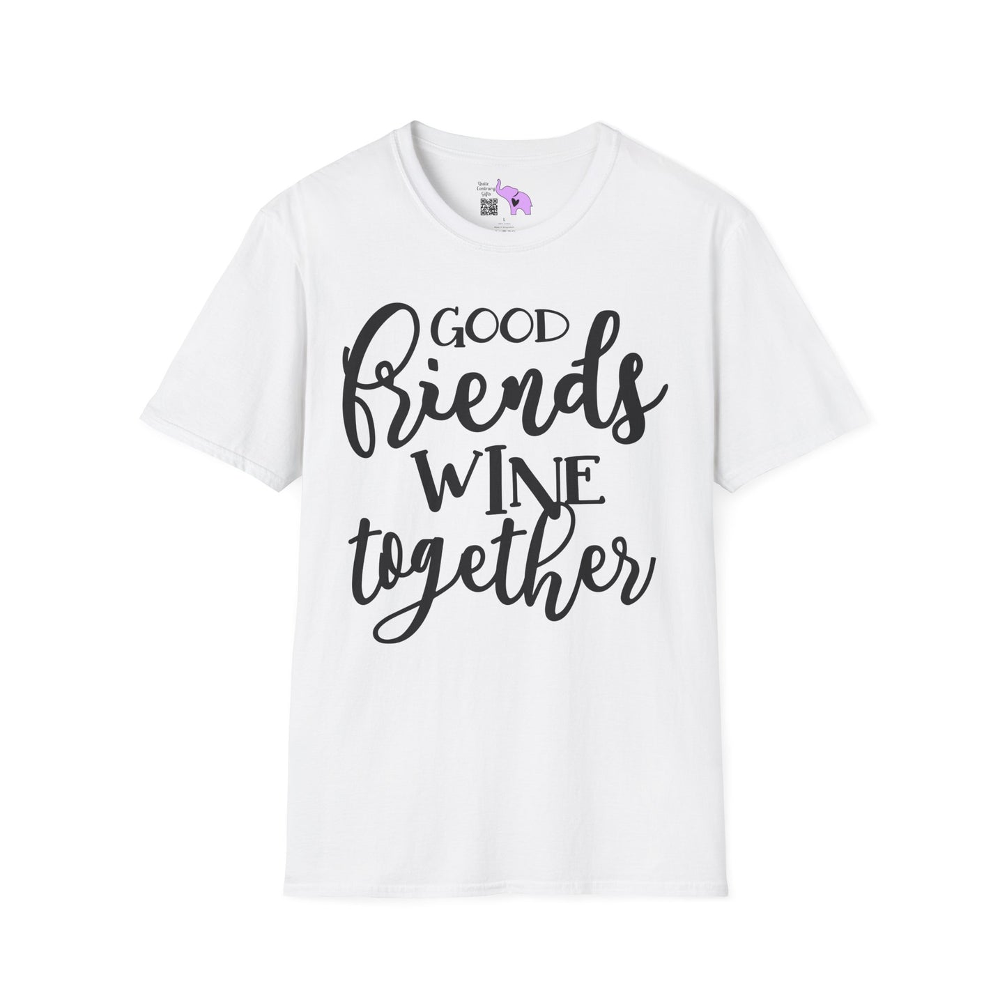 Friends Wine Together Adult T-shirt