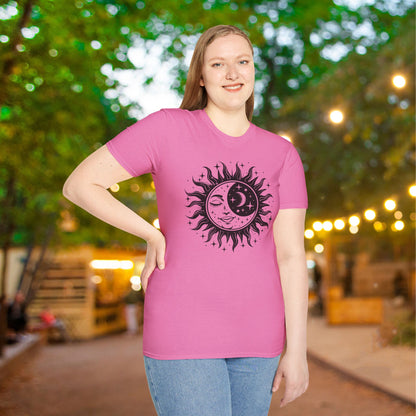 Celestial Sun/Moon Adult T-shirt