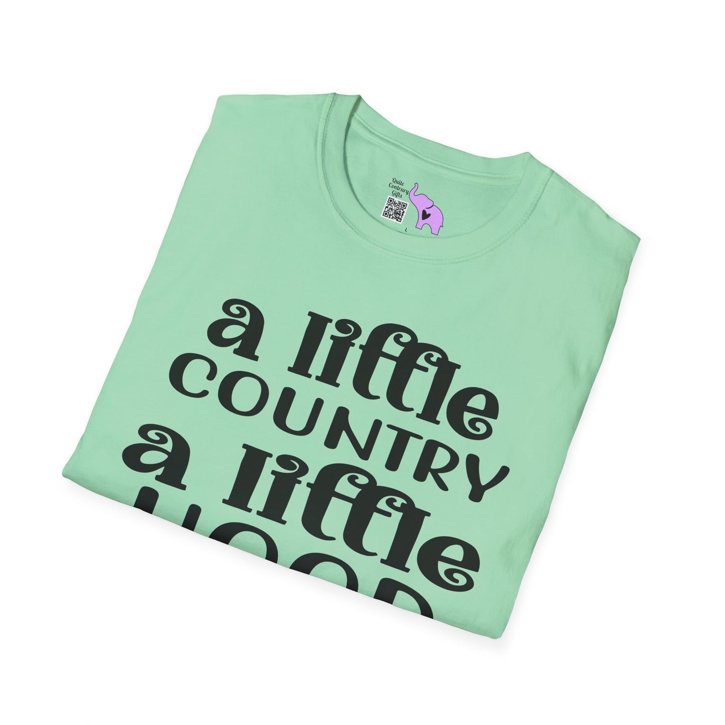A Little Country A Little Hood Adult T-shirt