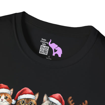 Santa Claus Cats Adult T-shirt