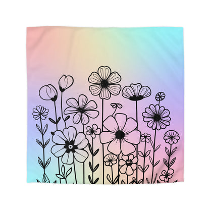 Spring Bloom Microfiber Duvet Cover