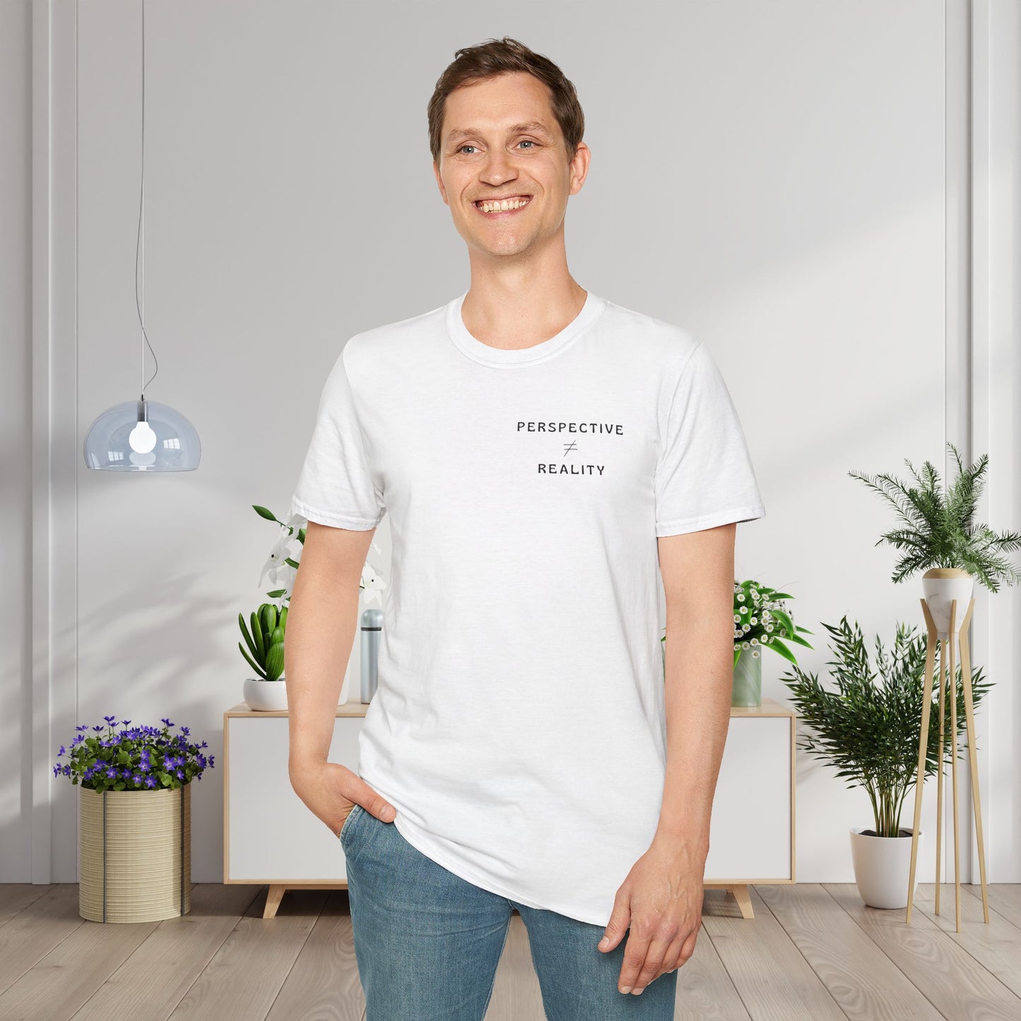 The World Doesn't Always Make Sense at First Glance Adult T-shirt