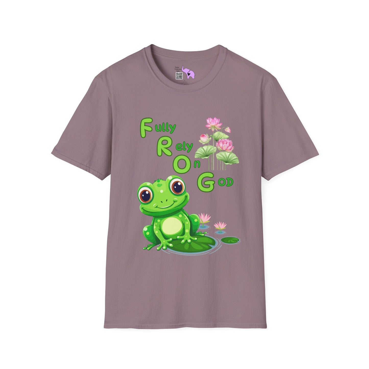Fully Rely On God Frog Meaning Adult T-shirt