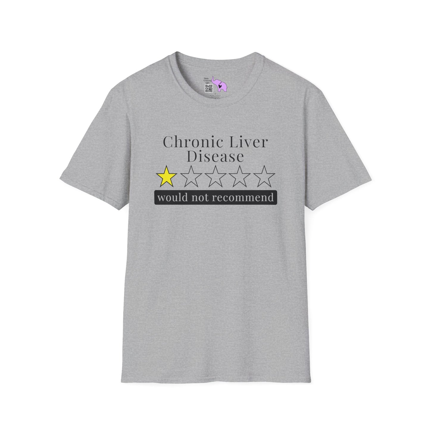 Chronic Liver Disease 1 Star Would Not Recommend Adult T-shirt