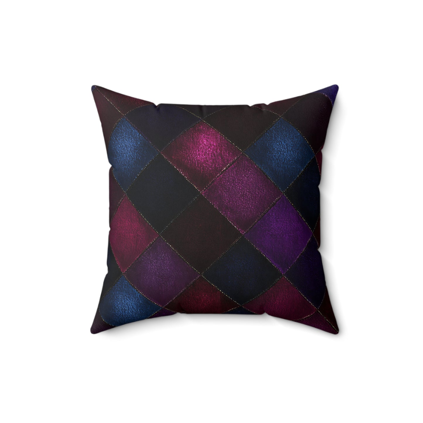 Velvet Patchwork Print Throw Pillow