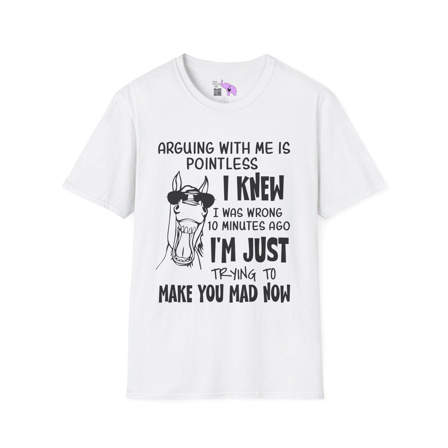 Arguing With Me is Pointless... Adult T-shirt