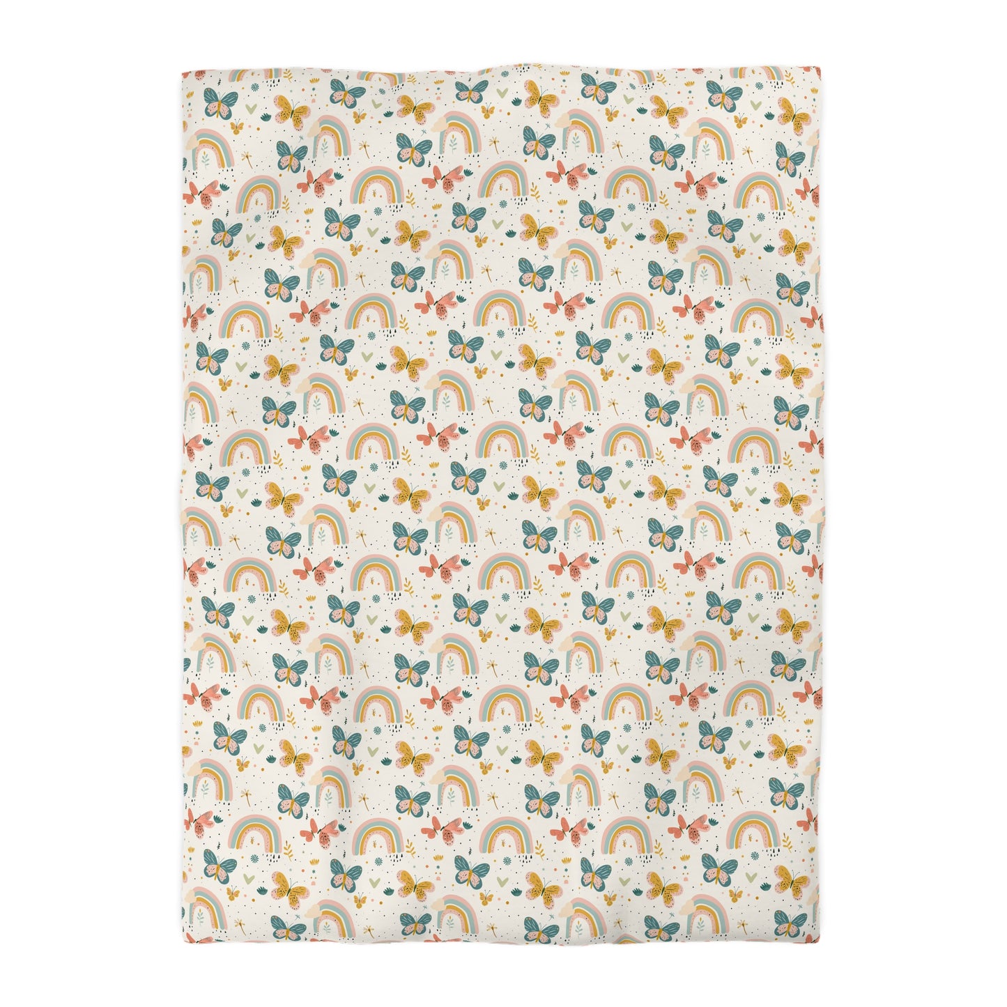 Whispering Wings & Rainbows Duvet Bedding Set