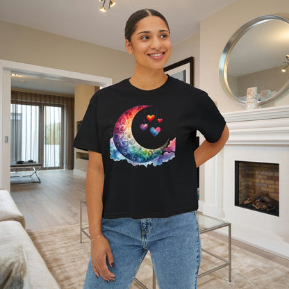 Moon in Love Women's Boxy Tee