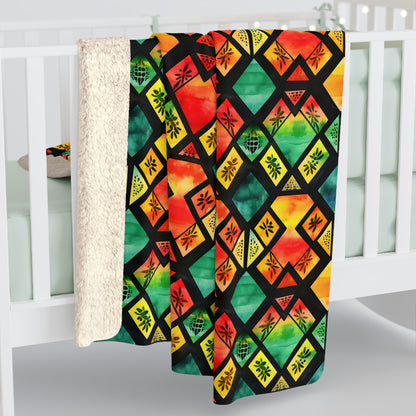 Freedom Flame Sherpa Fleece Blanket