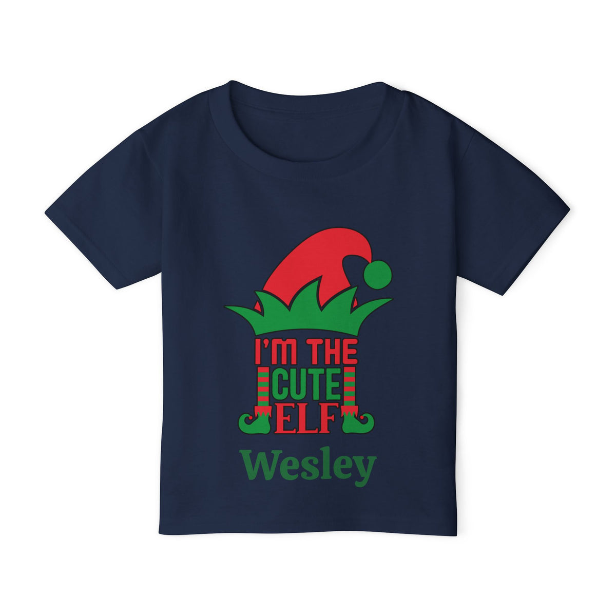 I'm The Cute Elf Personalized Heavy Cotton™ Toddler T-shirt