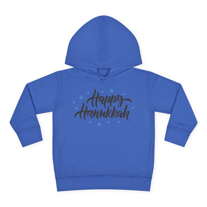 Happy Hanukkah 3 Toddler Pullover Fleece Hoodie
