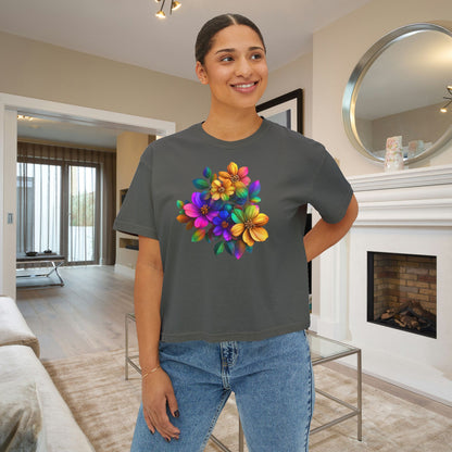 Burst of Bloom Women's Boxy Tee