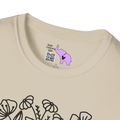 Just One More Chapter (Flowers and Open Book) Adult T-shirt