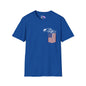 American Flag Pocket Gun Adult T-shirt