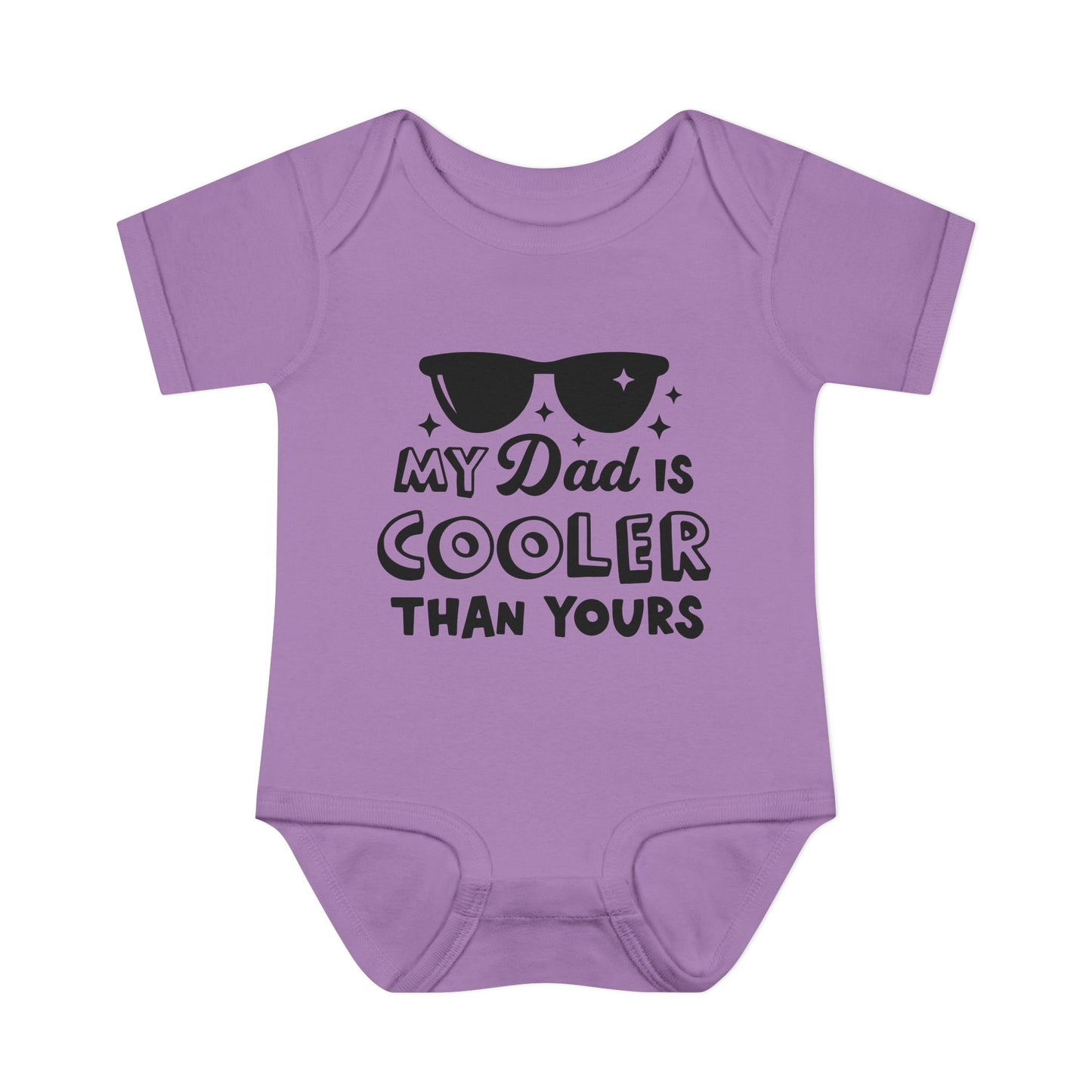 My Dad is Cooler Than Yours Baby Rib Bodysuit
