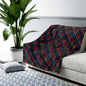 Velvet Night Garden Print Fleece Blanket