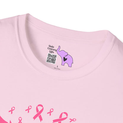 Sunflower & Butterflies Breast Cancer Awareness Adult T-shirt