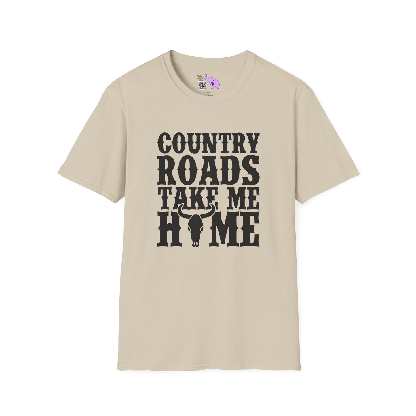 Country Roads Take Me Home Adult T-shirt
