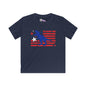 Distressed Patriotic T-Rex Youth Softstyle Tee
