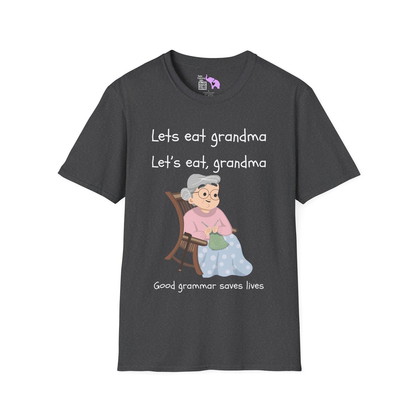 Lets Eat Grandma Good Grammar Saves Lives Adult T-shirt