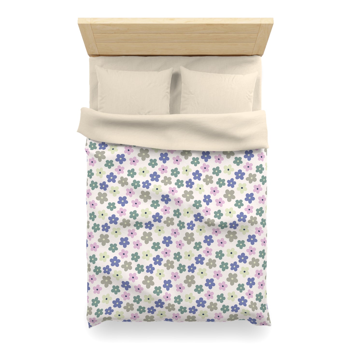Earthbound Blooms Microfiber Duvet Cover