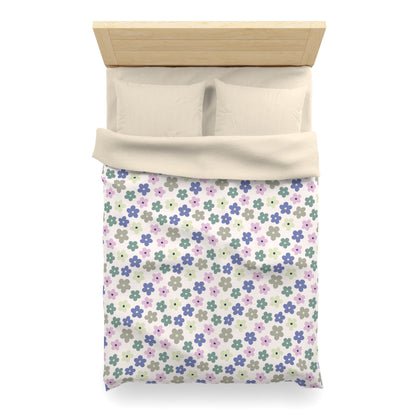 Earthbound Blooms Microfiber Duvet Cover
