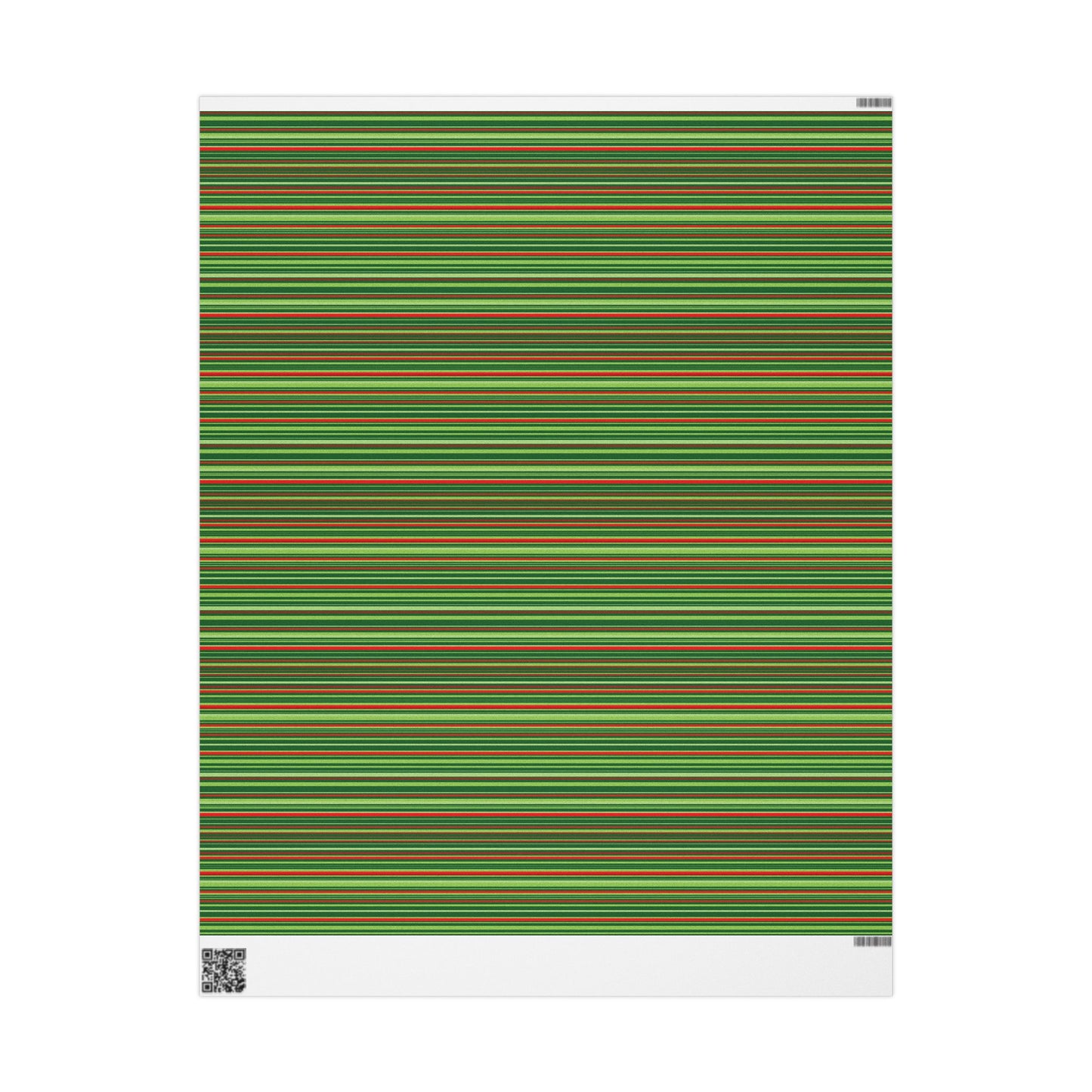Christmas Cheer Stripes Wrapping Paper