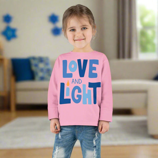 Hanukkah Love & Light 2 Toddler Long Sleeve Tee