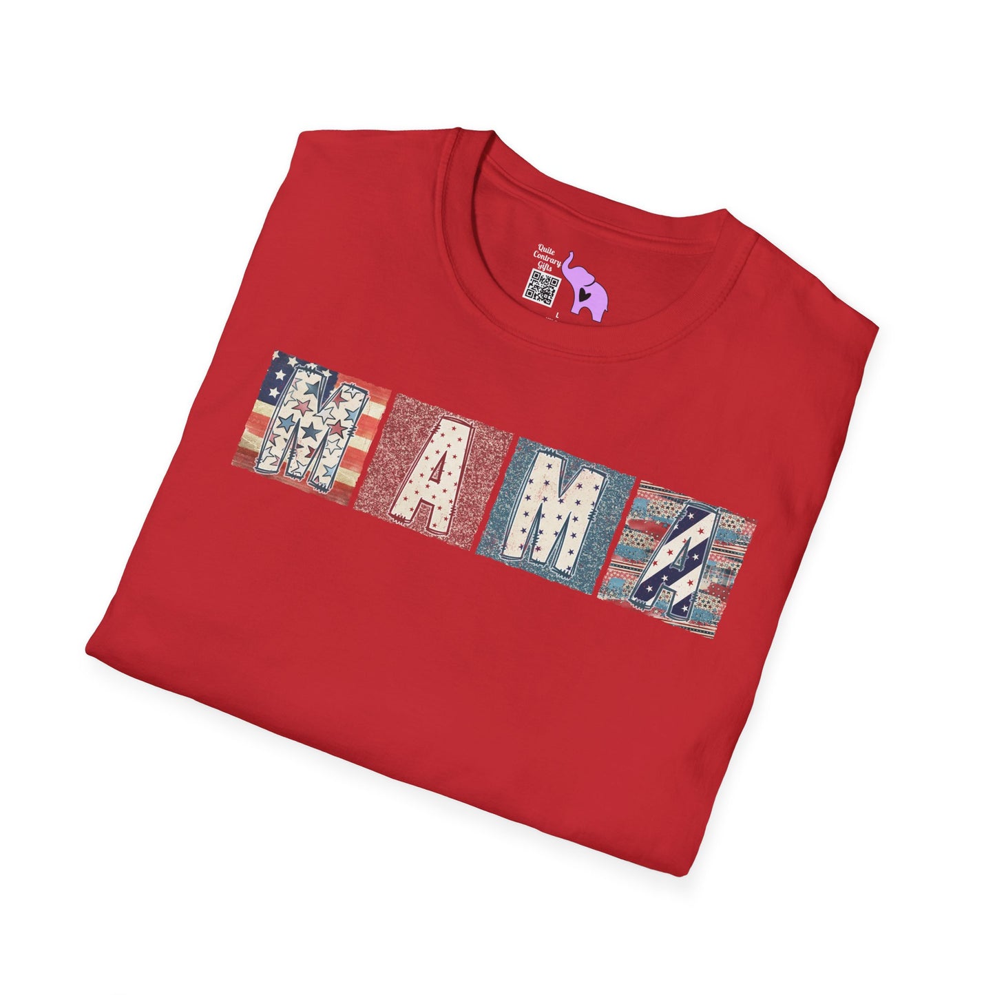 Mama (America Colors) Adult T-shirt